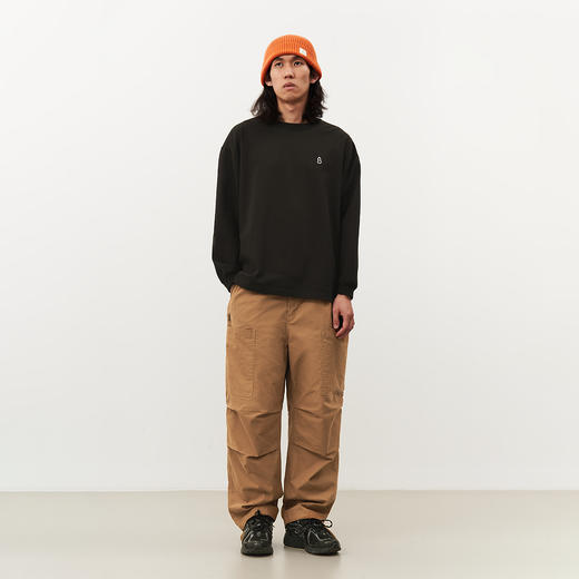 吃茶去chichaqu2024秋冬卡扣全棉伞兵裤工装复古宽松男女百搭男女 商品图2