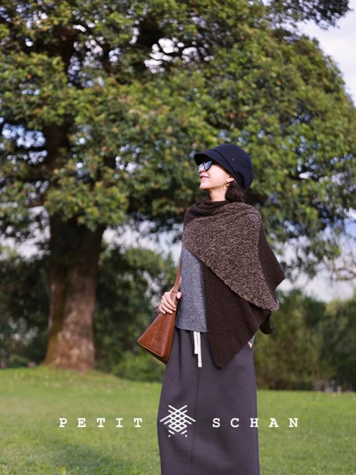 PETIT SCHAN小闪 CLO#370 Mung Bean Boiled Milk 绿豆煮奶 新疆长绒棉松紧腰刺绣加绒长半裙 商品图11