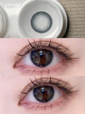 doriscon pro+ 水宝宝 蓝黑色 14.2mm 舒适度高 素颜可戴 年抛美瞳 含硅水凝胶超舒服
