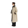 NUTH浅卡其色宽松中长款风衣皮领夹棉秋冬加厚大衣外套女 商品缩略图1