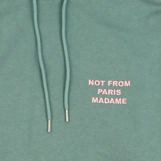 Drole De Monsieur Le Hoodie Slogan 复古水洗标语连帽套头卫衣 商品图1