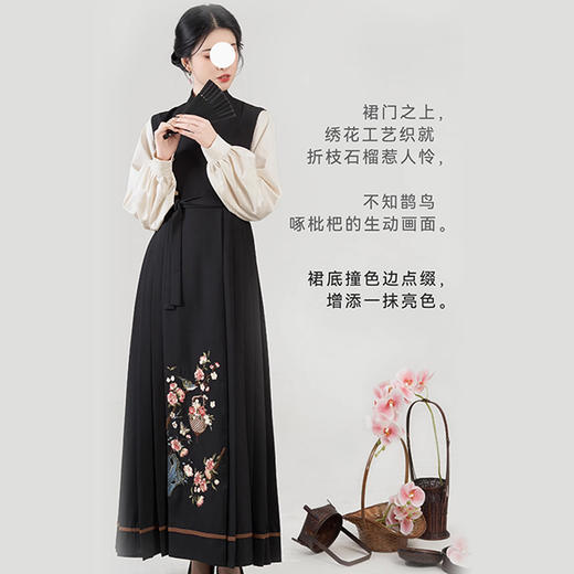 裁缝学苑AQ373内搭圆领衫国风改良无袖马面连衣裙纸样女装样板 商品图4