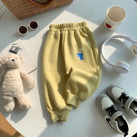 【印花设计时尚又个性， 收脚裤设计，更加便于活动】春秋款可爱卡通男女童裤子 小童百搭印花收脚裤 休闲运动长裤-QQ 商品图6