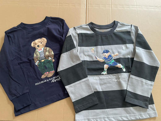 【10月18日 上午12:00 秒杀】90CM-155CM RL家的 长袖新款T恤 标志性 小熊T 小码标 又来啦 商品图2