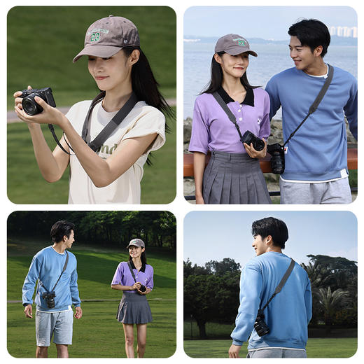 Ulanzi优篮子UKA06相机肩带快装套件兼容Uka/F38快装适用佳能索尼尼康微单单反减负背带快挂板摄影摄像防掉绳 商品图1