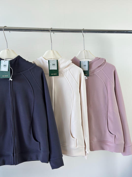 巨显瘦巨保暖丝毫不带夸张‼正品【VIVI】系列！带防伪！巨显瘦热能衣显瘦秋季新款加厚保暖连帽运动外套女户外休闲瑜伽健身夹克 商品图6