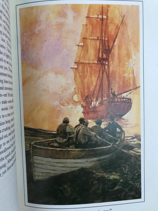 限量版！约瑟夫·康拉德《吉姆老爷》 6幅彩色插图 豪华皮装18开 商品图6