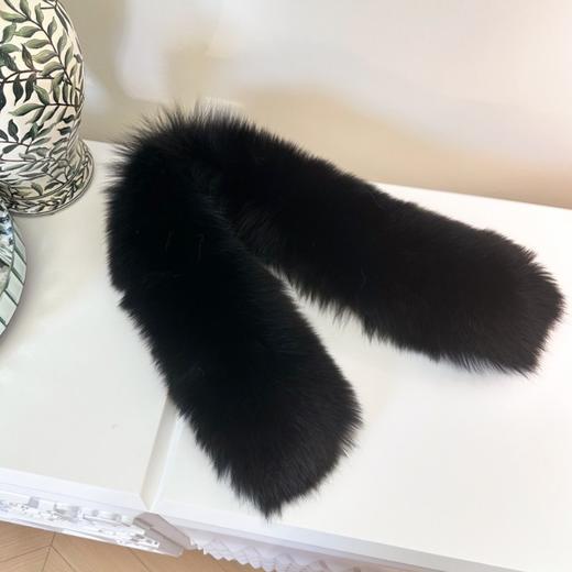 秋冬时尚高端100狐狸毛保暖百搭柔软围脖女士  BeQueenStory配饰 商品图2