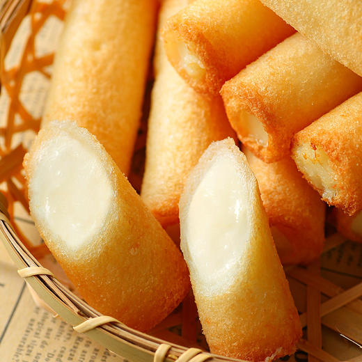 【顺德同款！ 脆皮奶卷 】阿诺特色小吃炸牛奶，香酥口感 入口香醇 牛奶风味 嫩滑香糯，顺德双皮奶速冻食品冷冻半成品商用QQ 商品图1