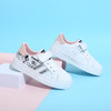 迪士尼学生四季小白鞋男女童白色运动鞋面皮儿童跑步鞋透气网面M2218676 商品缩略图0