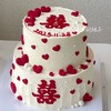 【订婚之囍】双层定制蛋糕002 商品缩略图0