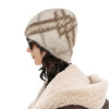 NUTH  正反两面戴保暖格纹毛绒针织冷帽女 商品缩略图1