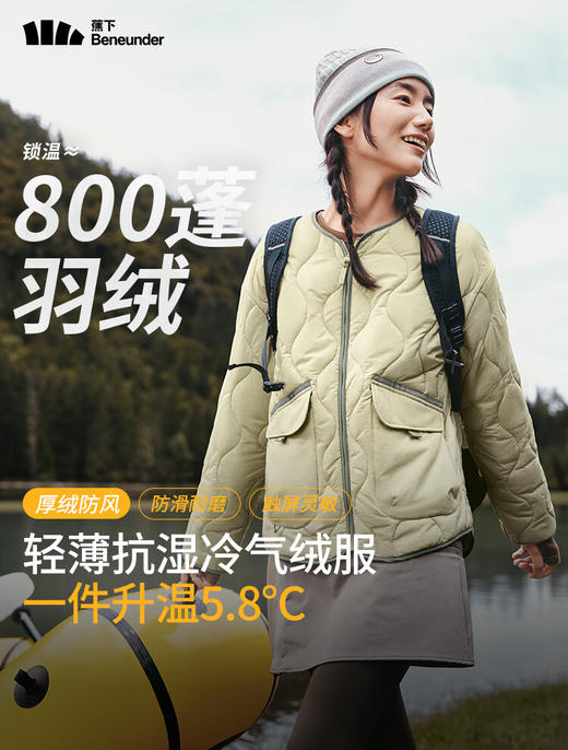 蕉下女士气绒外套（圆领、中暖）CL18524 商品图1