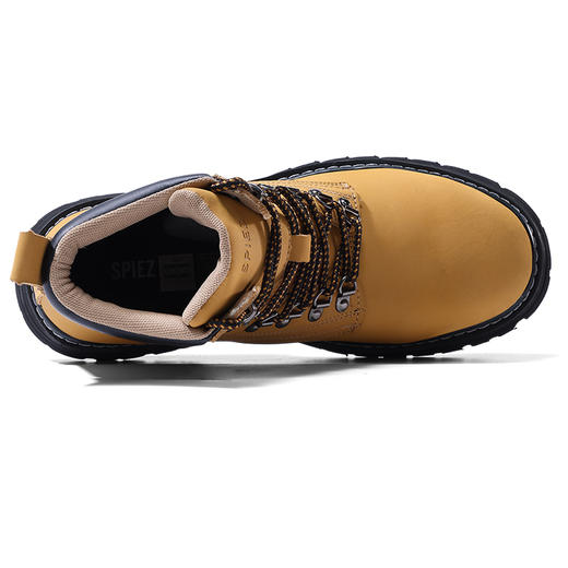 劳保鞋男防水防砸防刺穿橡胶底钢包头高帮安全鞋 商品图3