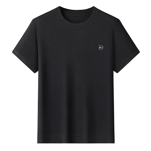 【新款DWP】大依优型大码圆领短袖T恤毛衫针织衫加肥加大毛衣大号胖子宽松毛衫男装上衣打底 商品图1