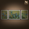 铜师傅 手工錾刻 铜雕画《千里江山 三联屏》客厅背景墙装饰挂画 商品缩略图1
