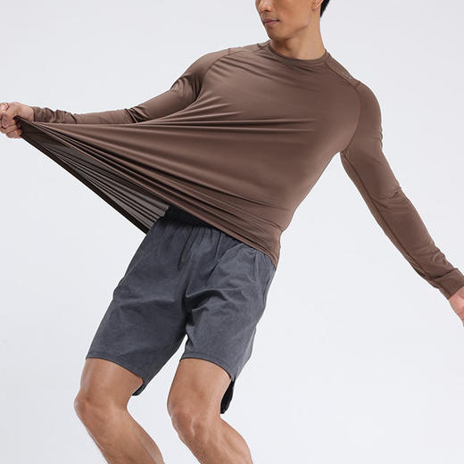 跃牌【跃LEAP-ACTIVE】系列 跑步运动紧身衣暴汗服男款速干透气健身长袖上衣B42113 商品图2