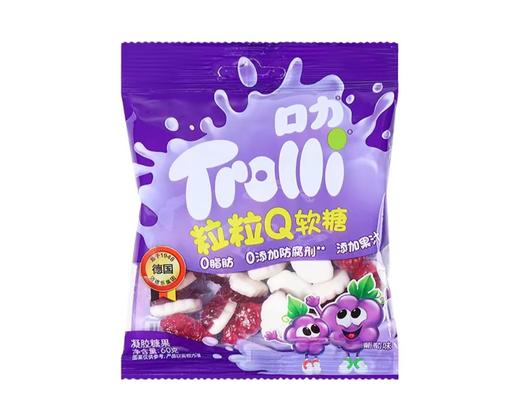 口力粒粒Q（凝胶糖果）葡萄味60g/袋 商品图0