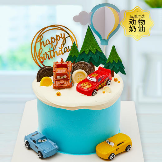 汽车总动员-来和麦昆一起飙车！-约6寸3层夹心 商品图0