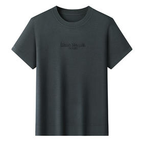 【新款DWP】大依优型大码圆领短袖T恤毛衫针织衫加肥加大毛衣大号胖子宽松毛衫男装上衣打底