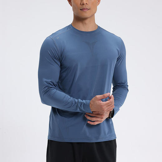 跃牌【跃LEAP-ACTIVE】系列 秋冬新款圆领长袖骑行运动T恤男上衣B42114 商品图3