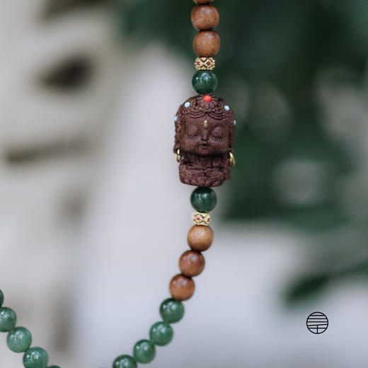 绿度母芭比檀和田玉手链 | 万物叁仟 商品图5