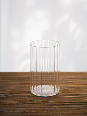 透明条纹玻璃瓶9*15