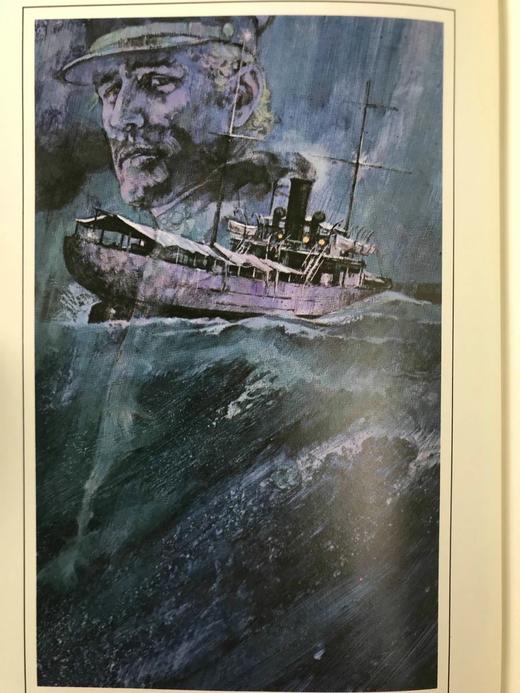 限量版！约瑟夫·康拉德《吉姆老爷》 6幅彩色插图 豪华皮装18开 商品图3