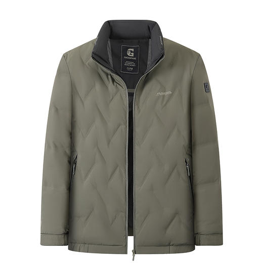 【特大码】【新款DGD】大依优型大码立领羽绒服夹克外套休闲胖子大码男休闲宽松加肥加大上衣 商品图1