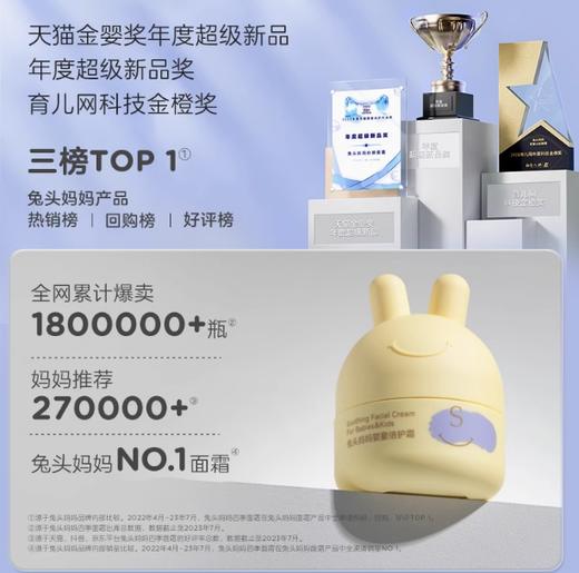 兔头妈妈婴幼儿胎脂面霜45g 商品图4