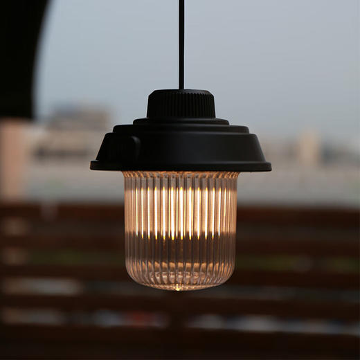 徽羚羊  露营小灯笼挂钩提灯  充电款  黑色  HLY-LYD-23001 商品图1