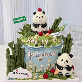 熊猫卡通蛋糕-低糖处理无添加