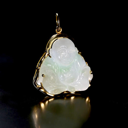 清代翡翠弥勒项坠 商品图3