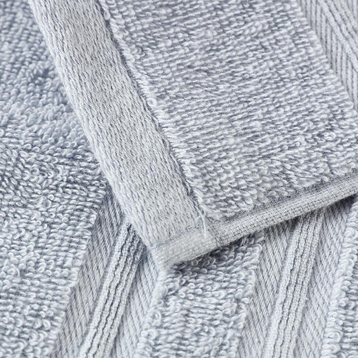 纯棉面巾 33x74 蓝色/浅绿色/粉色/灰色/黄色/绿色 商品图1