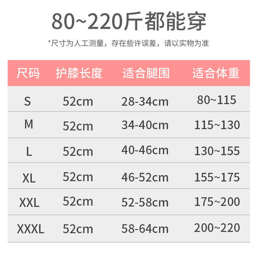 男女加长绑带护膝运动篮球装备跑步护具膝盖保护户外健身艾草护膝 商品图3