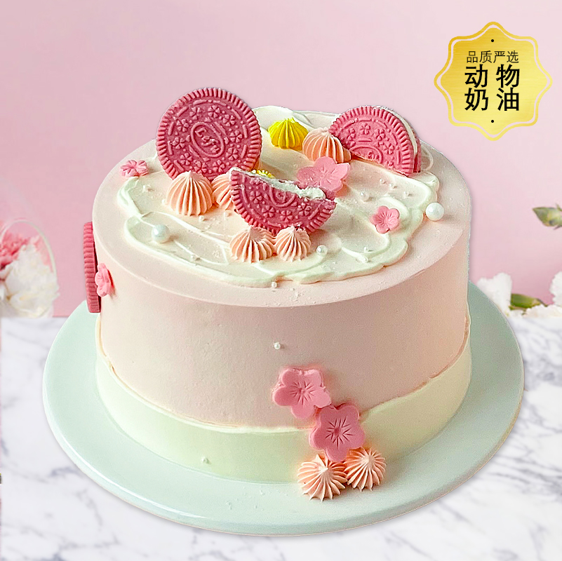 樱雪满枝-源于花海的浪漫-约6寸【网红蛋糕】