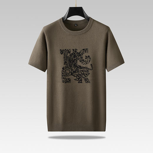 【新款DPF】大依优型毛衣针织短袖背心休闲针织衫毛背心加肥加大上衣男士胖子大码毛衫t恤打底 商品图6