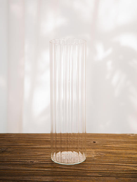 透明条纹玻璃瓶9*30 商品图0