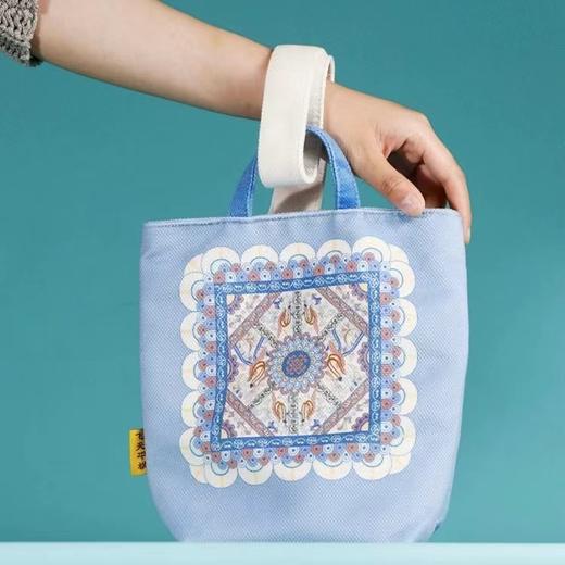 敦煌研究院飞天平棋绒布包手提包小拎包女2024新款上班族洋气轻奢 商品图4