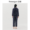 Threegun三枪 【剪花法兰绒】翻领开襟女家居套-82024D011 商品缩略图2
