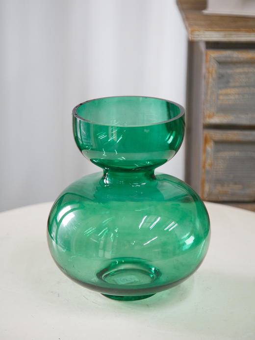 葫芦形花瓶宝石绿高 商品图0