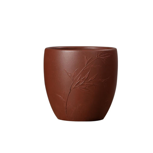 茶香记 150ml润砂堂精品堆泥绘底槽清主人杯文人竹手工紫砂茶杯 商品图4