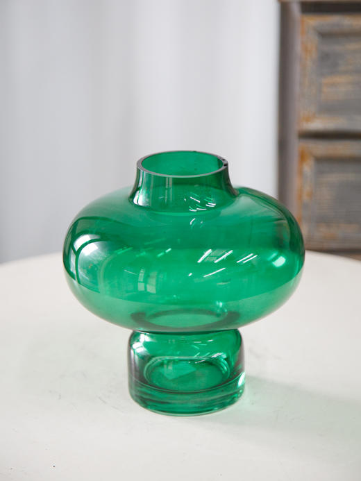 葫芦形花瓶宝石绿矮 商品图0