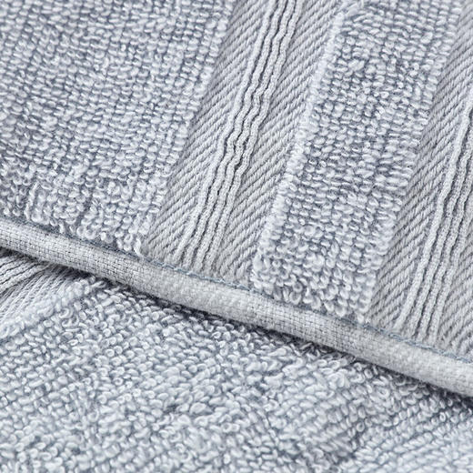 纯棉面巾 33x74 蓝色/浅绿色/粉色/灰色/黄色/绿色 商品图2