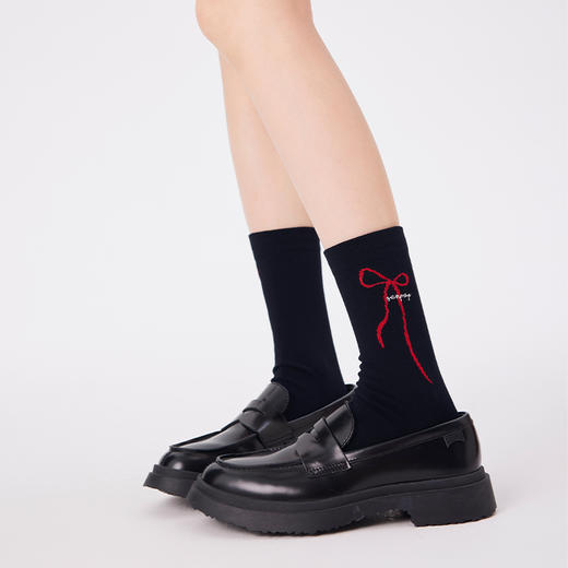 【代发】上森派系袜子 蝴蝶结提花 慵懒猫咪 中筒袜 （下单后不接受退款，请谨慎下单） 商品图12