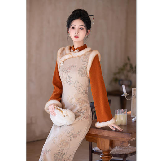 时尚改良拼接，新中式日常旗袍GX-36151 商品图2