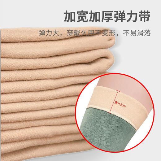 秋冬季德绒新款保暖护膝加厚艾绒防护膝关节抗寒蓄热护膝针织护腿 商品图2