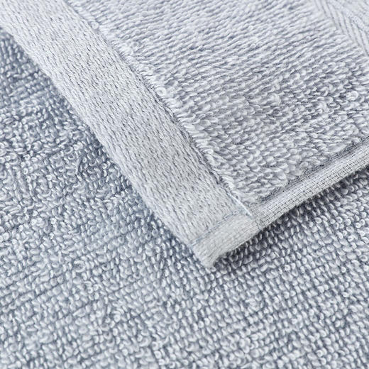 纯棉面巾 33x74 蓝色/浅绿色/粉色/灰色/黄色/绿色 商品图3