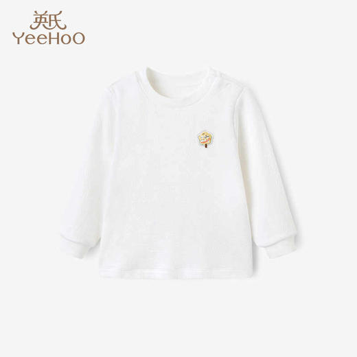 英氏童装儿童上衣男童女童保暖长袖莫代尔内衣2022秋冬季家居马甲YLTAJ32014A 商品图0
