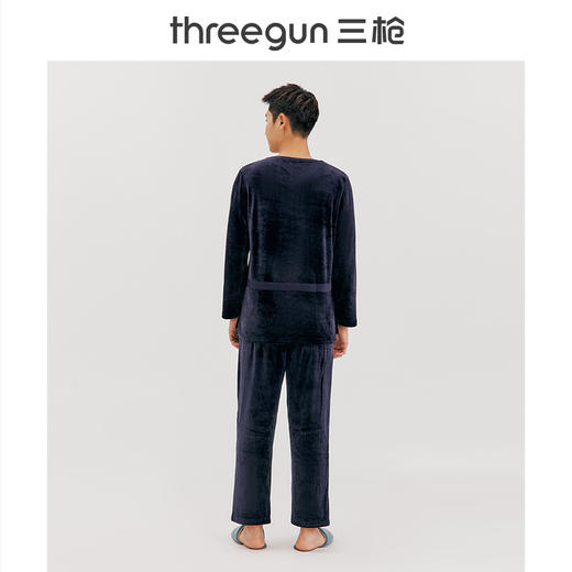 Threegun三枪 【婴儿绒】圆领男家居套-81987D011 商品图1